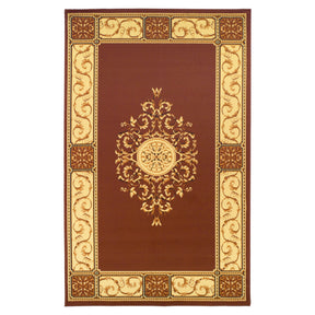 Superior Elegant Medallion Oriental Medallion Traditional Power-Loomed Indoor Area Rug - Toffee