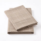 Emma Cotton Flannel Windowpane Grid Bed Pillowcases Set of 2