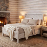 Emma Cotton Flannel Windowpane Grid Bed Sheet Set