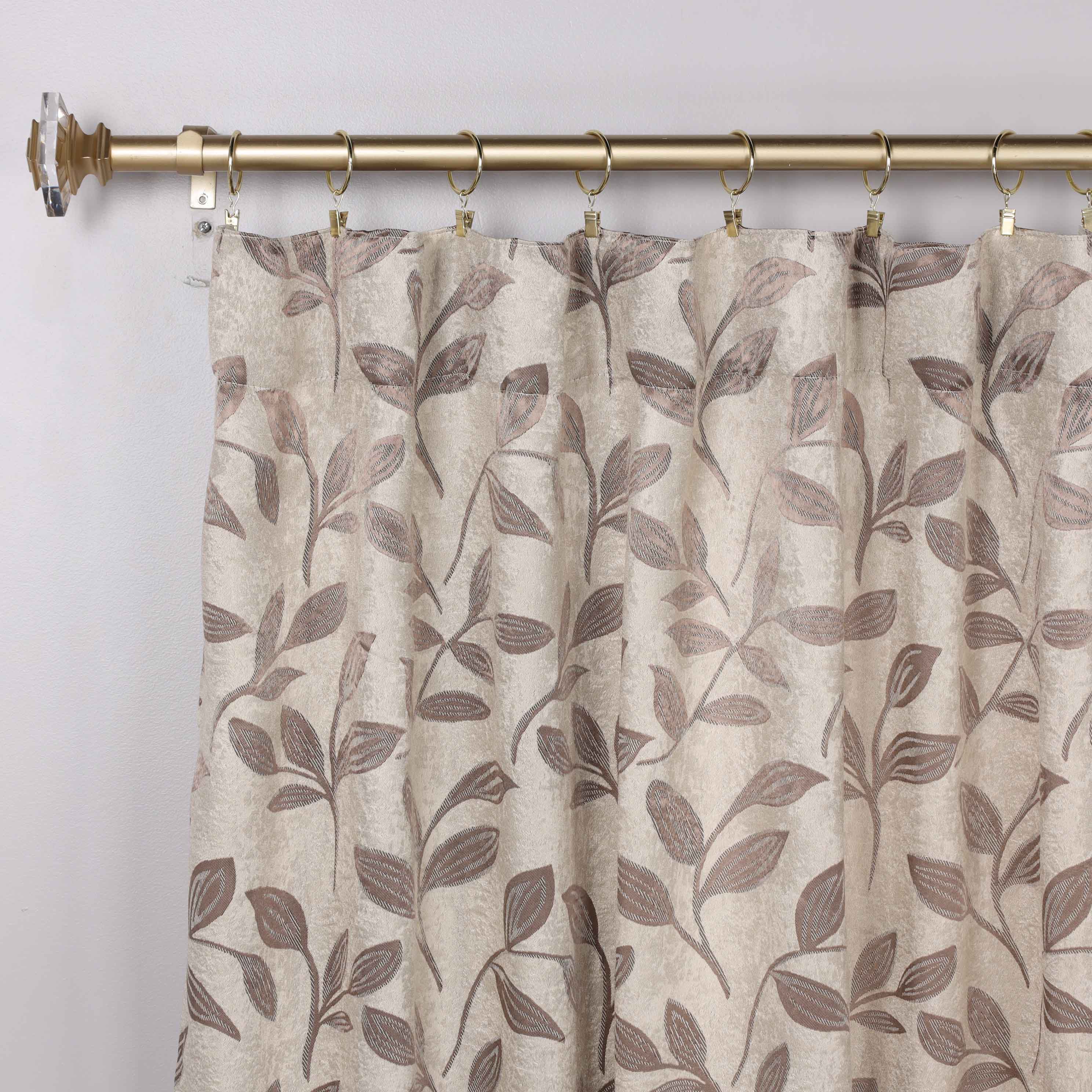 Leaves Room Darkening Back Tabs Blackout Curtain Panels, Set of 2 - Blackout Curtains by Superior