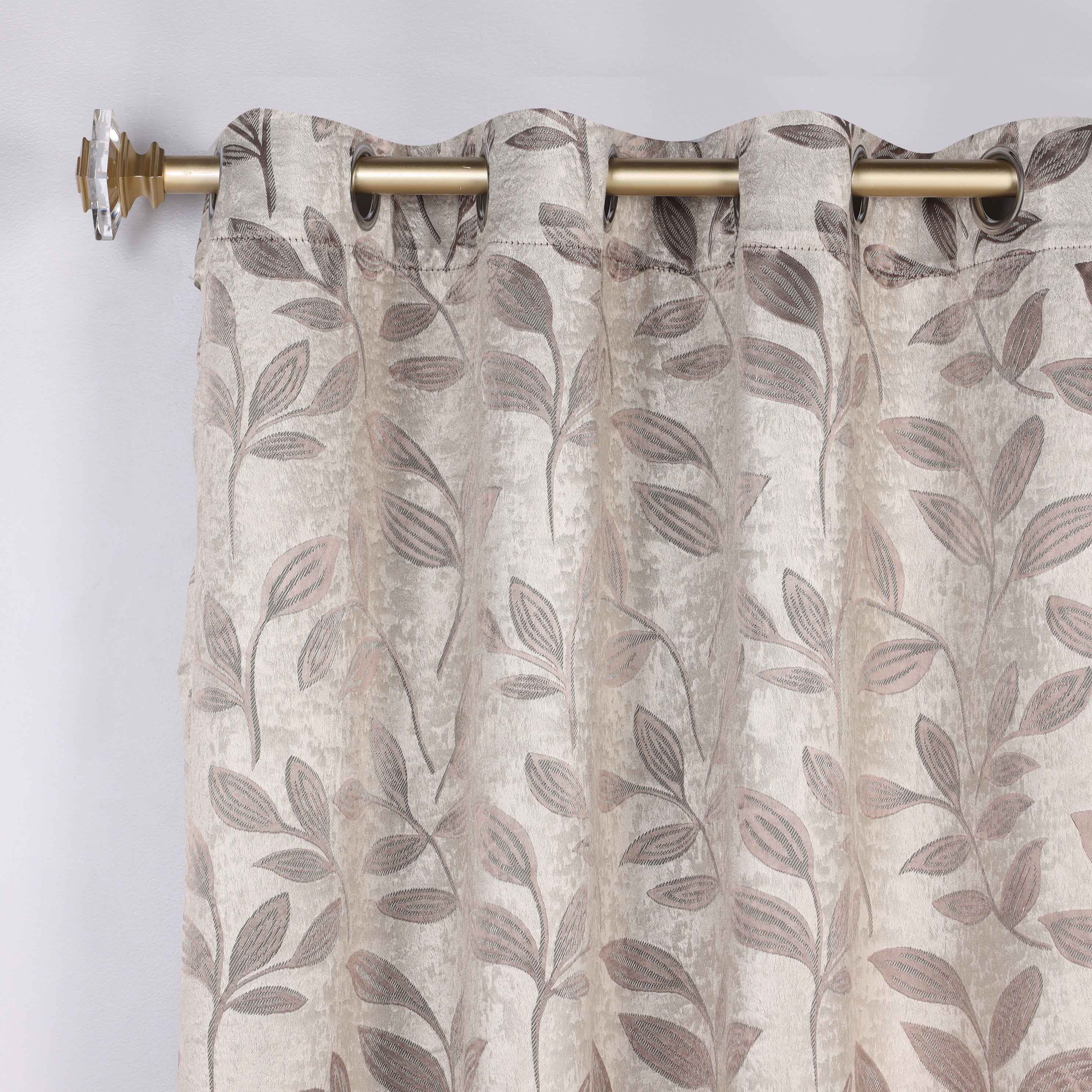 Leaves Room Darkening Washable Blackout Curtain Panels, Set of 2 - Blackout Curtains by Superior