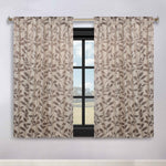 Leaves Room Darkening Back Tabs Blackout Curtain Panels, Set of 2 - Blackout Curtains by Superior