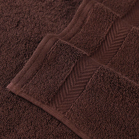 Zero-Twist Smart-Dry Combed Cotton 2 Piece Bath Sheet Set - Espresso