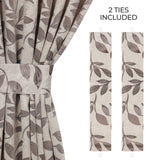 Leaves Room Darkening Washable Blackout Curtain Panels, Set of 2 - Blackout Curtains by Superior