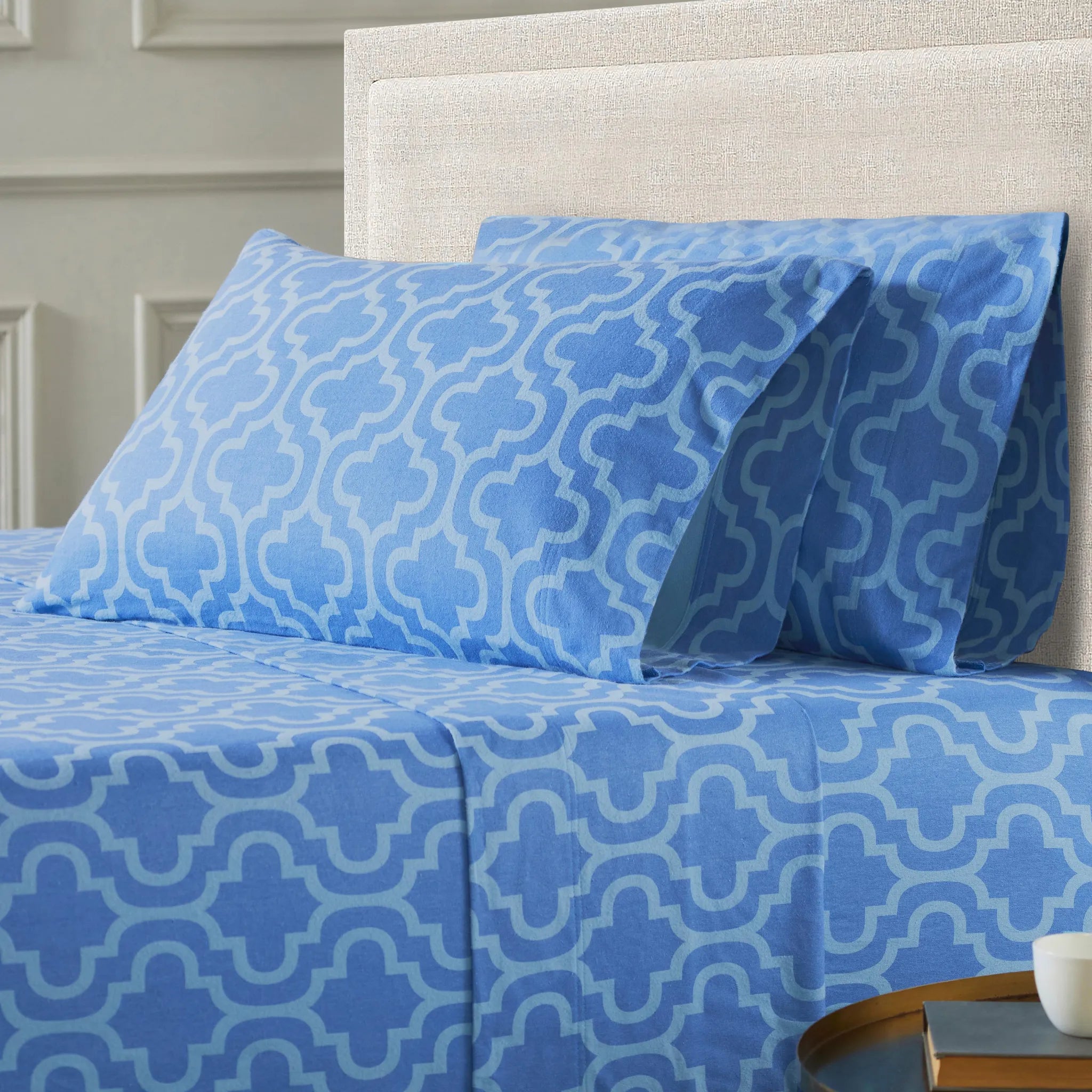 Moroccan Trellis Cotton Flannel 2 Piece Pillowcase Set - Pillowcases by Superior Brand
