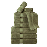 Madison Egyptian Cotton Plush Heavyweight 9 Piece Towel Set - Egyptian Cotton Towel Set by Superior Brand