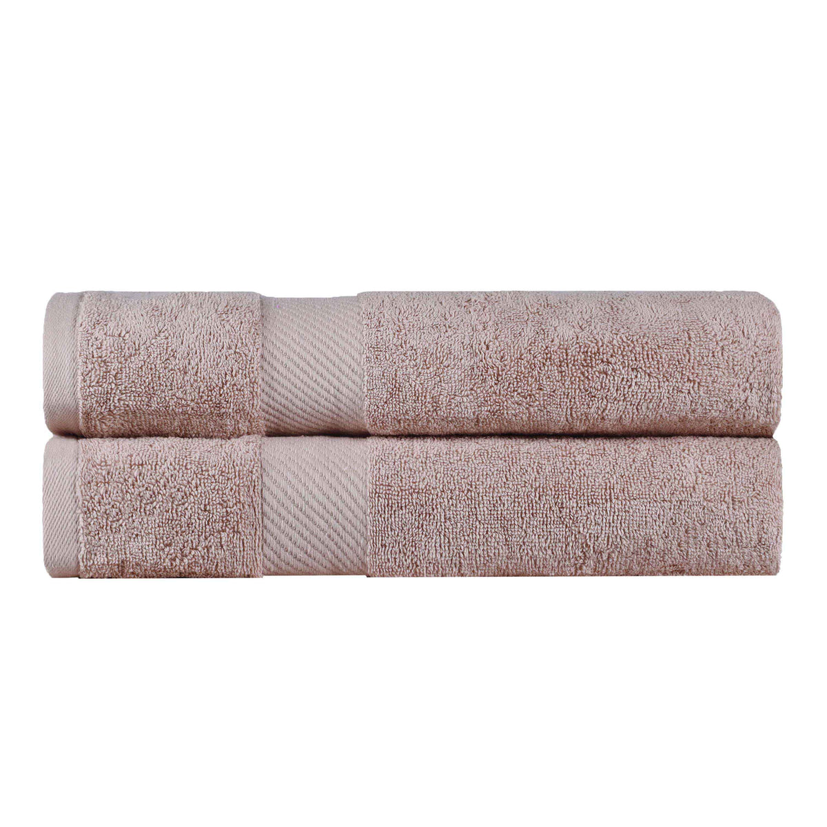 Kendell Egyptian Cotton Solid Medium Weight Bath Towel Set of 2 - Fawn