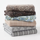 Sophia Cotton Flannel Striped Bed Sheet Set