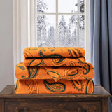 100% Cotton Flannel Bed Sheet Set Floral Paisley Deep Pocket