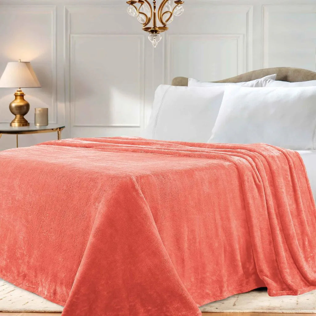 Fleece Plush Medium Weight Fluffy Soft Solid Decorative Blanket - Blanket by Superior Brand