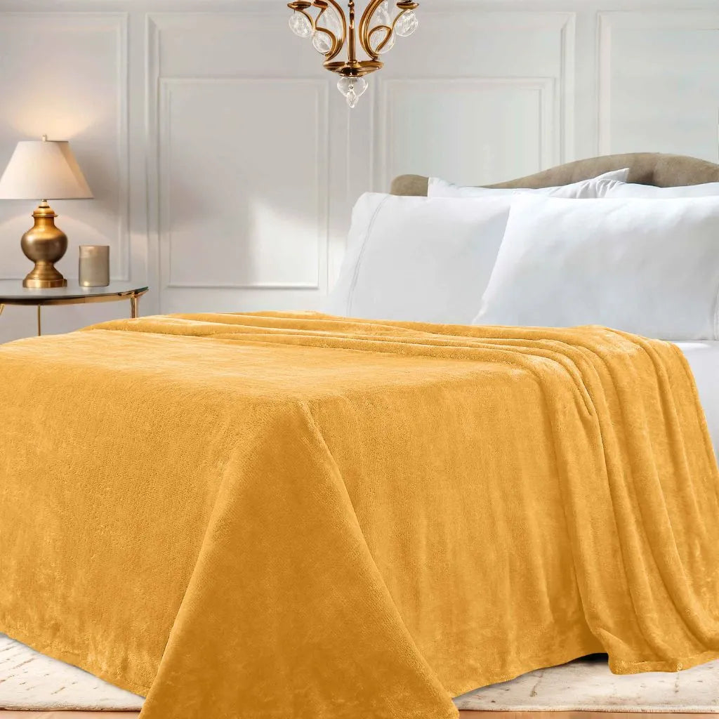 Fleece Plush Medium Weight Fluffy Soft Solid Decorative Blanket - Blanket by Superior Brand