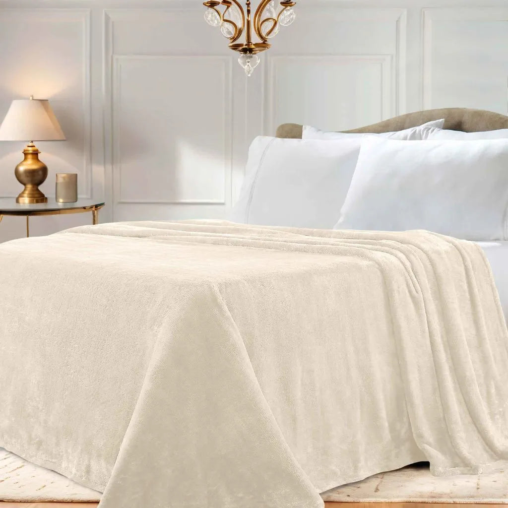 Fleece Plush Medium Weight Fluffy Soft Solid Decorative Blanket - Blanket by Superior Brand