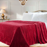 Fleece Plush Medium Weight Fluffy Soft Solid Decorative Blanket