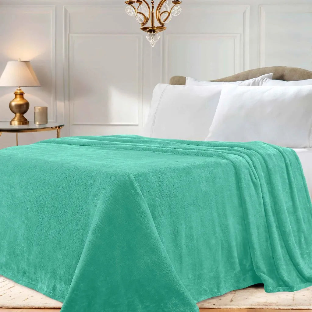 Fleece Plush Medium Weight Fluffy Soft Solid Decorative Blanket - Blanket by Superior Brand