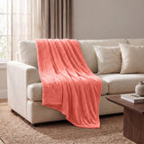 Superior Fleece Plush Medium Weight Fluffy Solid Decorative Blanket