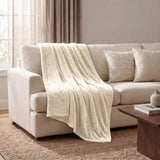 Superior Fleece Plush Medium Weight Fluffy Solid Decorative Blanket