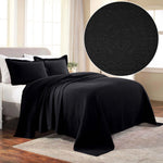 Fleur De Lis Jacquard Matelassé Cotton Medallion Bedspread Set - Bedspread by Superior Brand