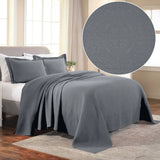Fleur De Lis Jacquard Matelassé Cotton Medallion Bedspread Set - Bedspread by Superior Brand