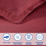 Fleur De Lis Jacquard Matelassé Cotton Medallion Bedspread Set - Bedspread by Superior Brand
