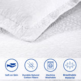 Fleur De Lis Jacquard Matelassé Cotton Medallion Bedspread Set - Bedspread by Superior Brand