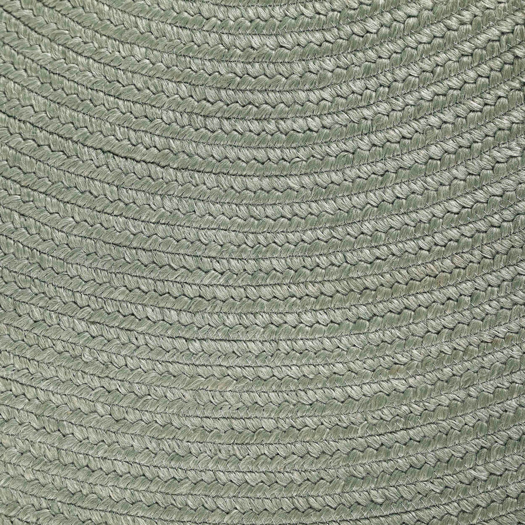 Classic Braided Weave Oval Area Rug Indoor Outdoor Rugs - FogGreen