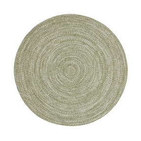 Reversible Braided Eco-Friendly Area Rug Indoor Outdoor Rugs - FogGreenWhite
