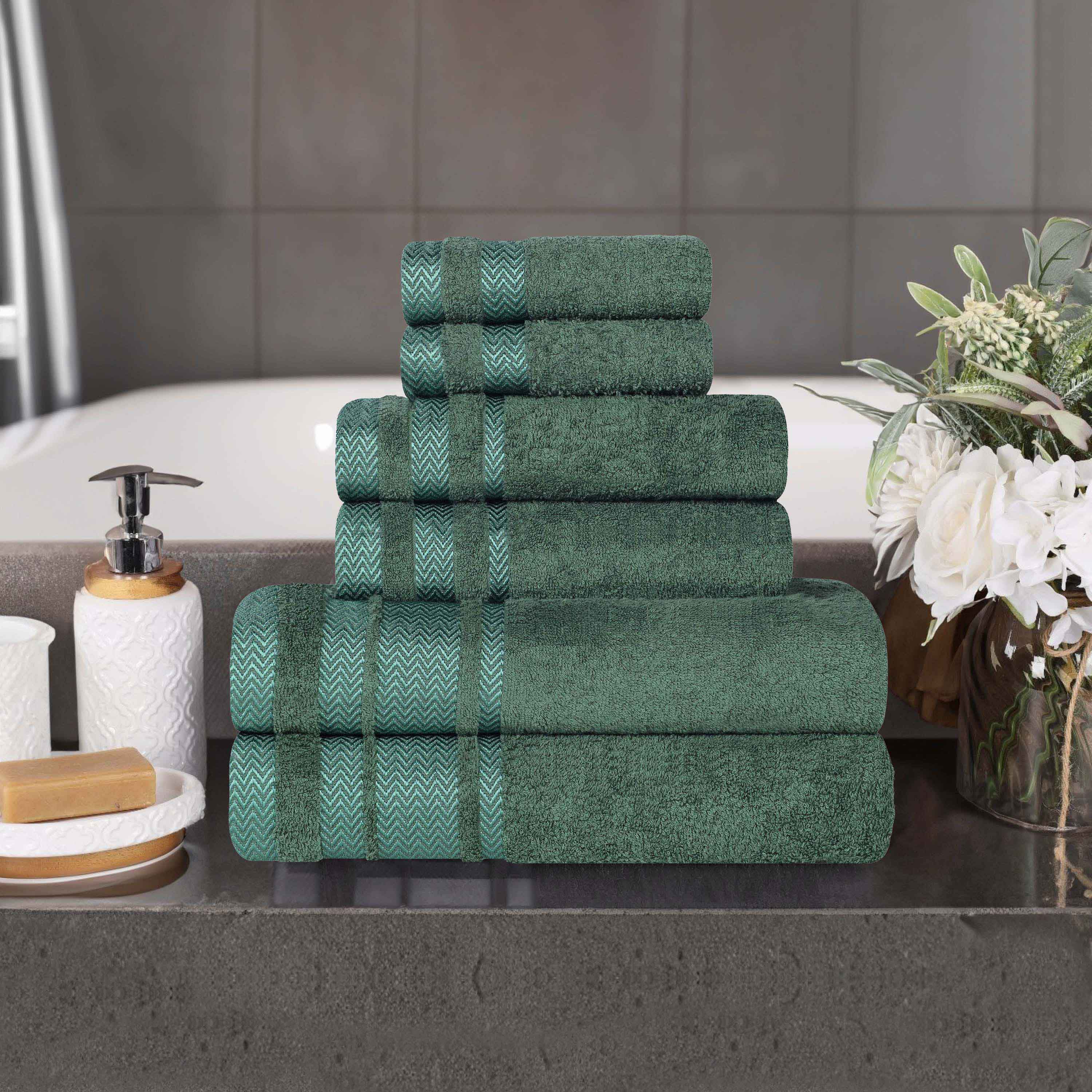 Hays Cotton Medium Weight 6 Piece Assorted Bathroom Towel Set - Towel Set by Superior Brand