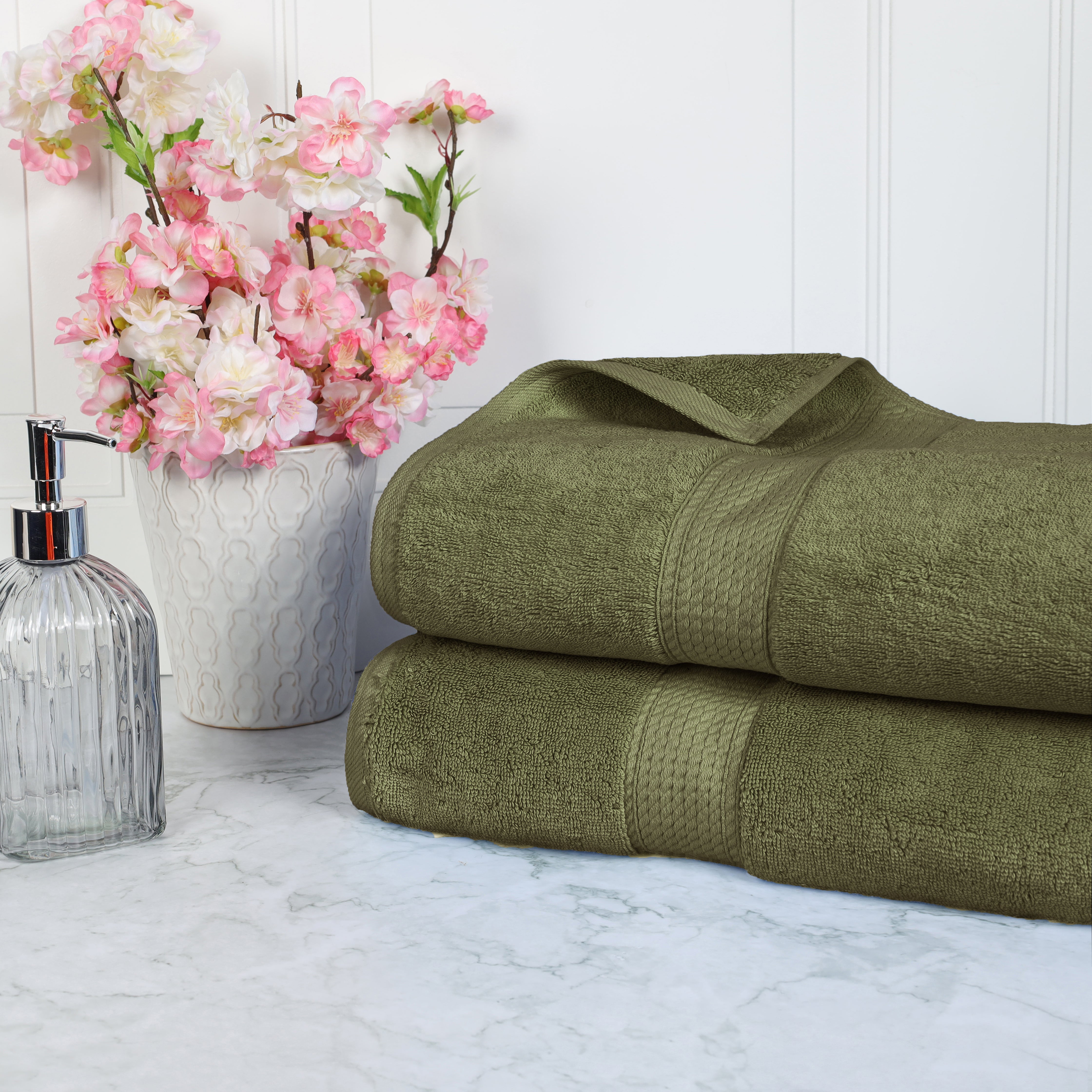 Madison Egyptian Cotton Pile Plush Heavyweight Bath Sheet Set of 2 - Egyptian Cotton Bath Sheet by Superior