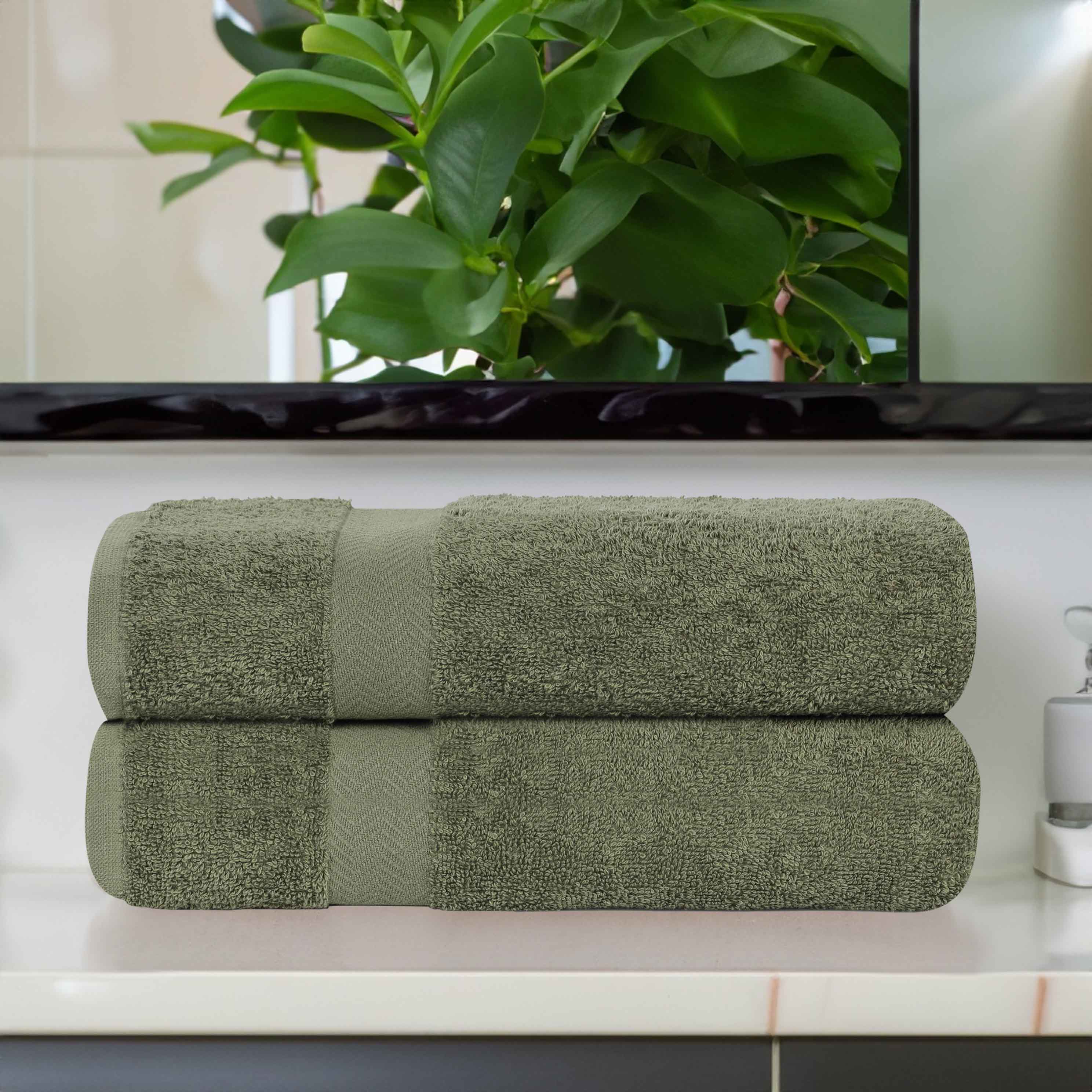 Cotton Eco-Friendly Bathroom Essentials 2 Piece Bath Sheet Set - Bath Sheets by Superior Brand