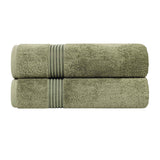 Heritage Egyptian Cotton Plush Absorbent Luxury Bath Towel Set of 2 - Bath Towel by Superior