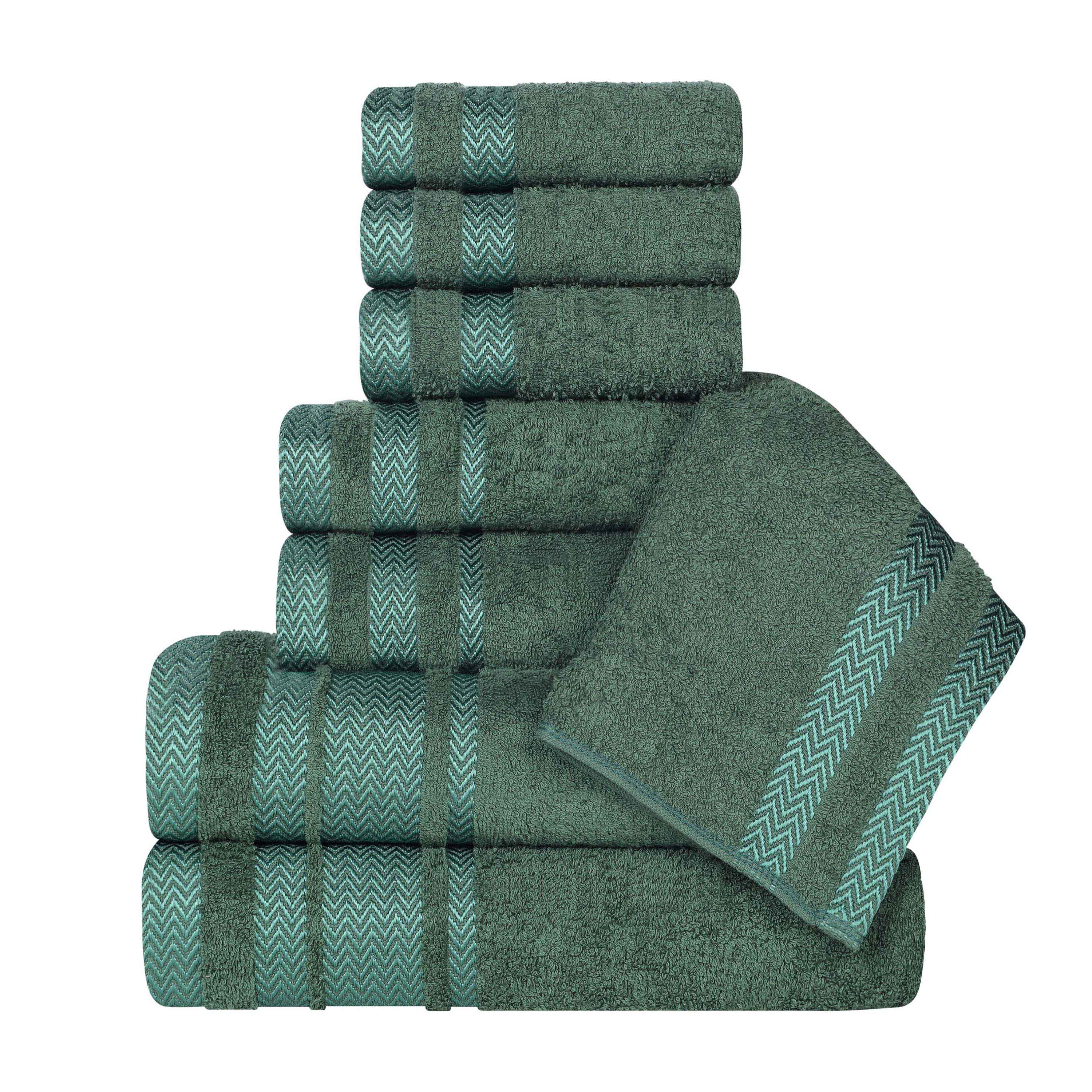 Hays Cotton Medium Weight 8 Piece Assorted Bathroom Towel Set - Towel Set by Superior Brand