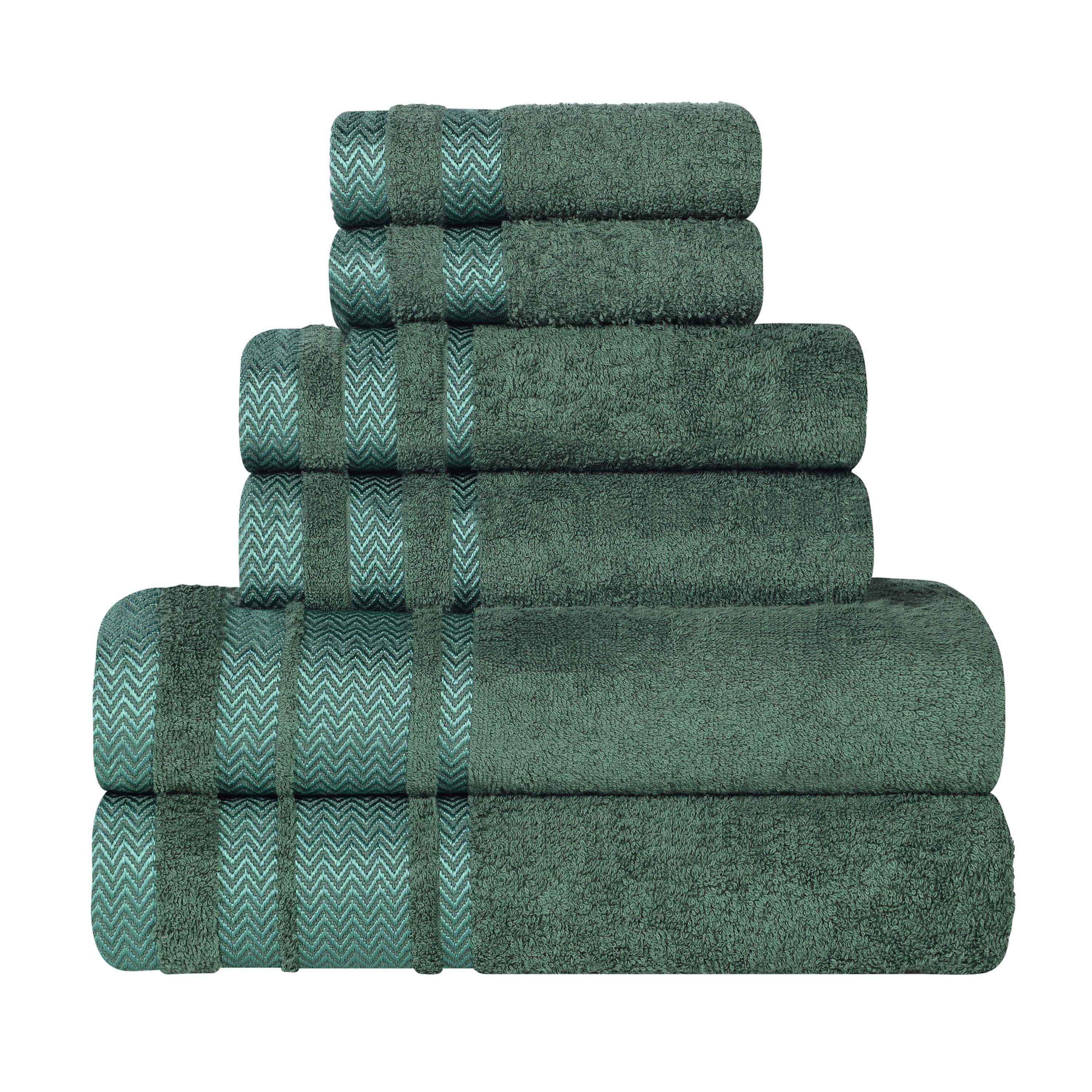 Hays Cotton Medium Weight 6 Piece Assorted Bathroom Towel Set - Towel Set by Superior Brand
