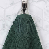 Chevron Zero Twist Solid and Jacquard Cotton 9 Piece Towel Set - Towel Set by Superior