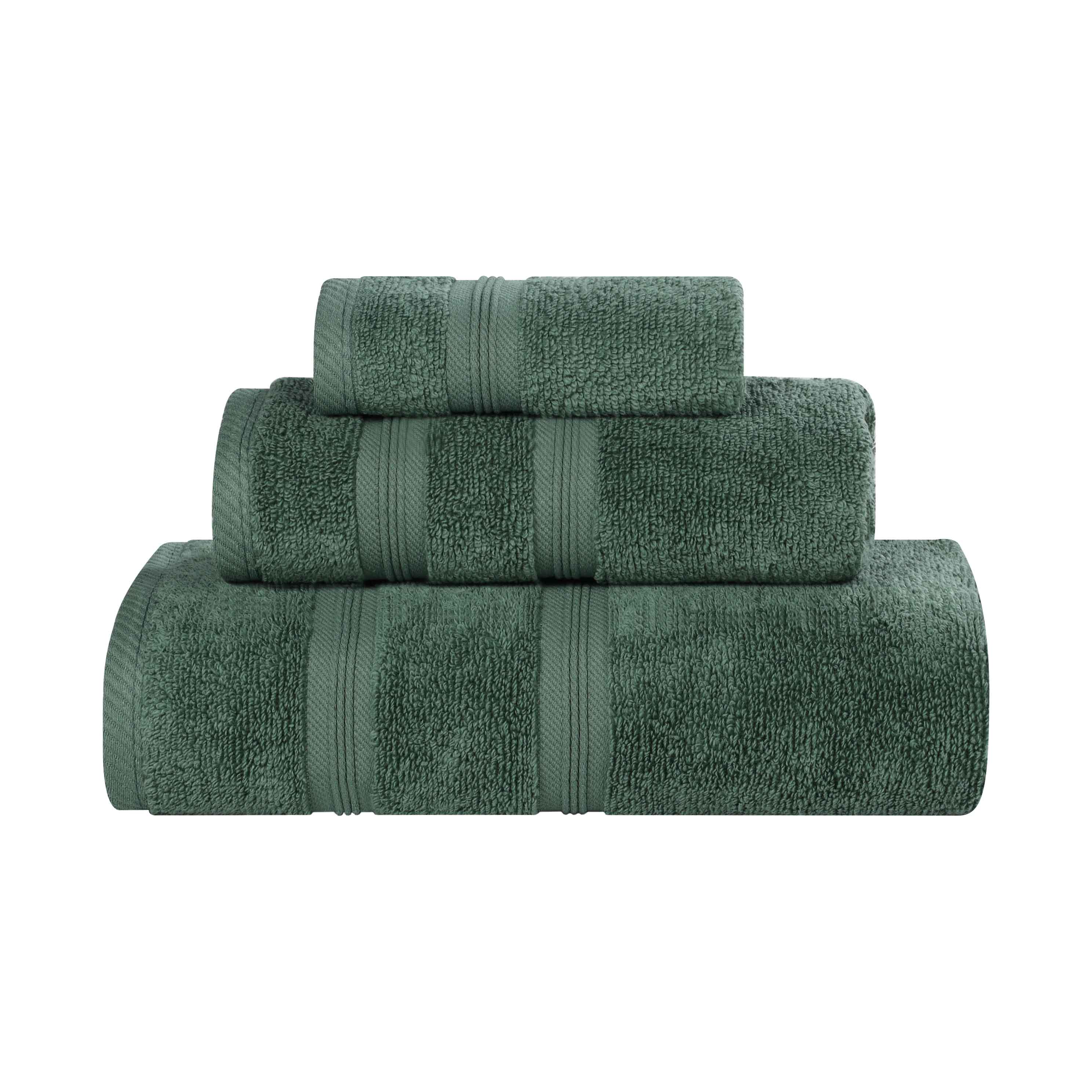 Smart Dry Zero Twist Cotton Medium Weight 3 Piece Assorted Towel Set - Towel Set by Superior Brand