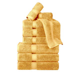 Madison Egyptian Cotton Plush Heavyweight 9 Piece Towel Set - Egyptian Cotton Towel Set by Superior Brand