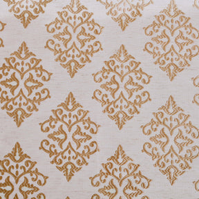 Venetian Damask Jacquard Curtain Panels, Set of 2 - Gold