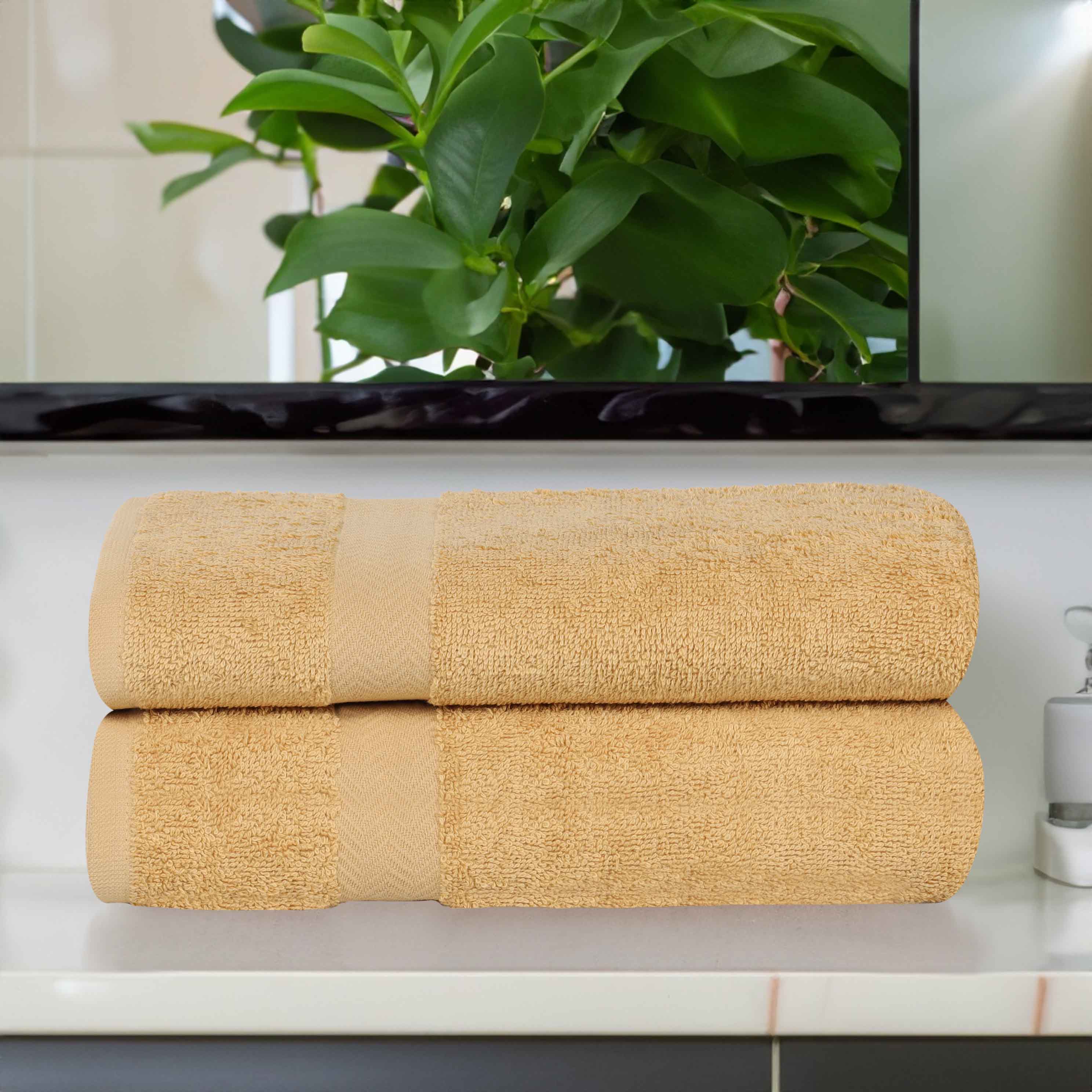 Cotton Eco-Friendly Bathroom Essentials 2 Piece Bath Sheet Set - Bath Sheets by Superior Brand