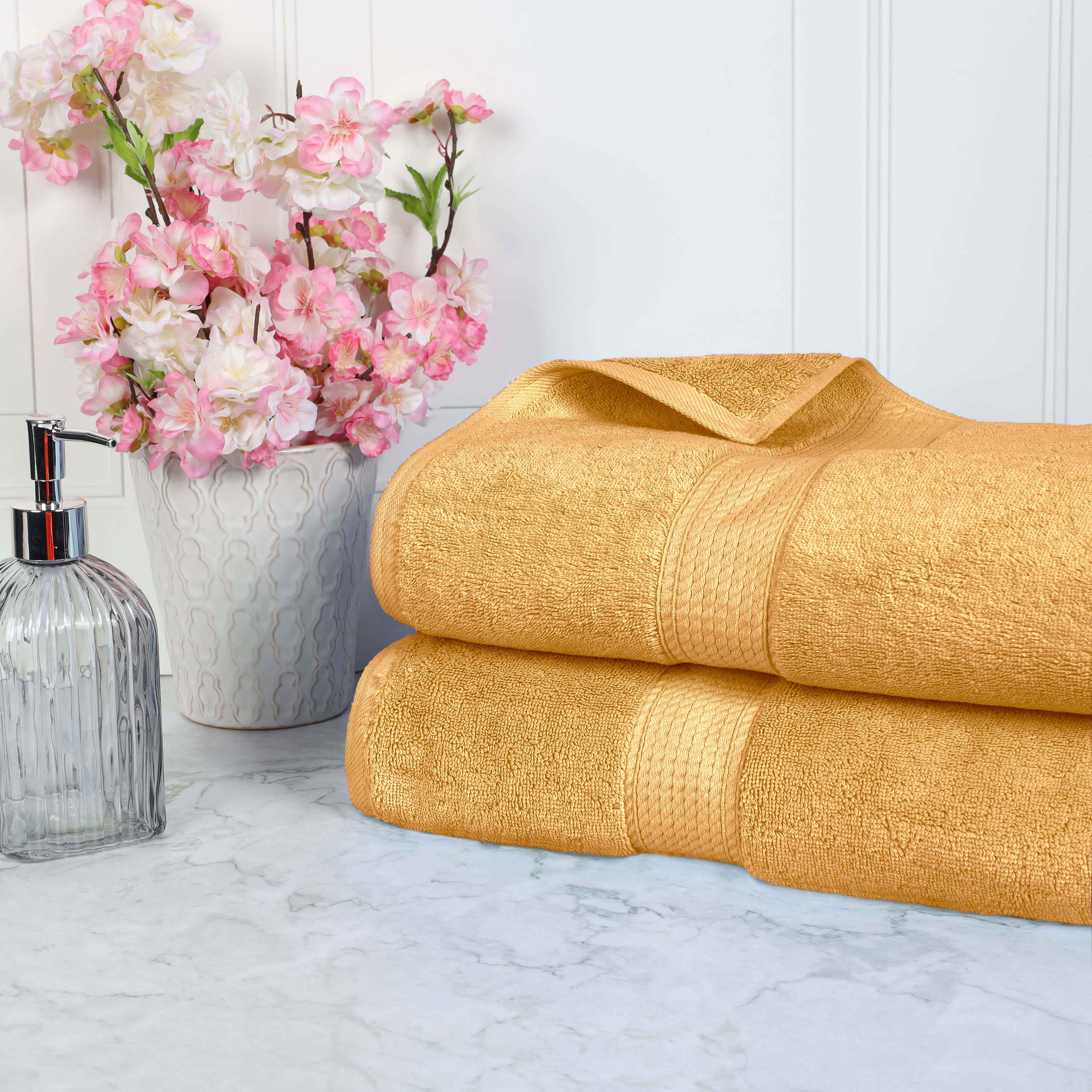 Madison Egyptian Cotton Pile Plush Heavyweight Bath Sheet Set of 2 - Egyptian Cotton Bath Sheet by Superior