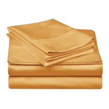 Egyptian Cotton 300 Thread Count Solid Deep Pocket Sheet Set - Gold