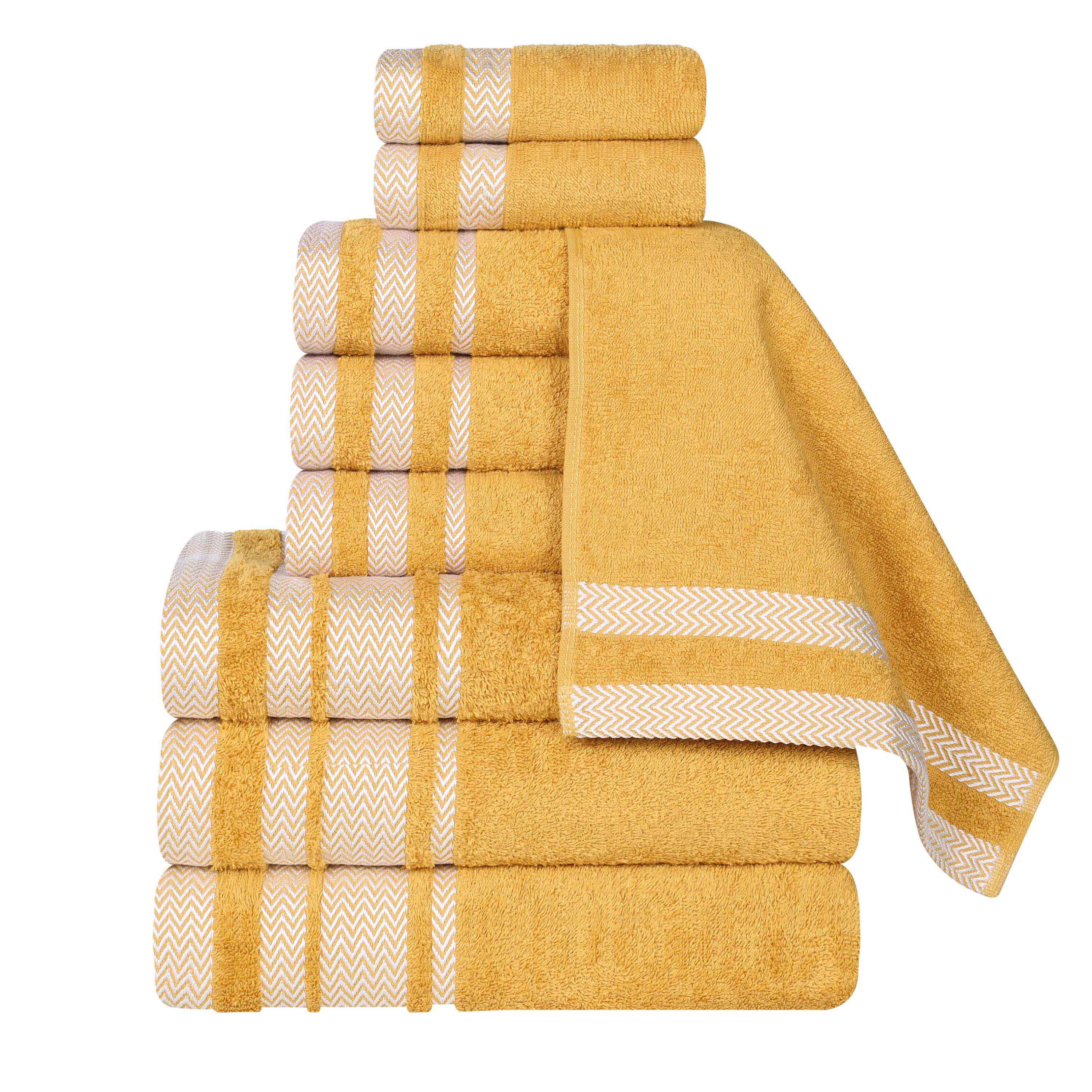 Hays Cotton Medium Weight 9 Piece Assorted Bathroom Towel Set - Towel Set by Superior Brand