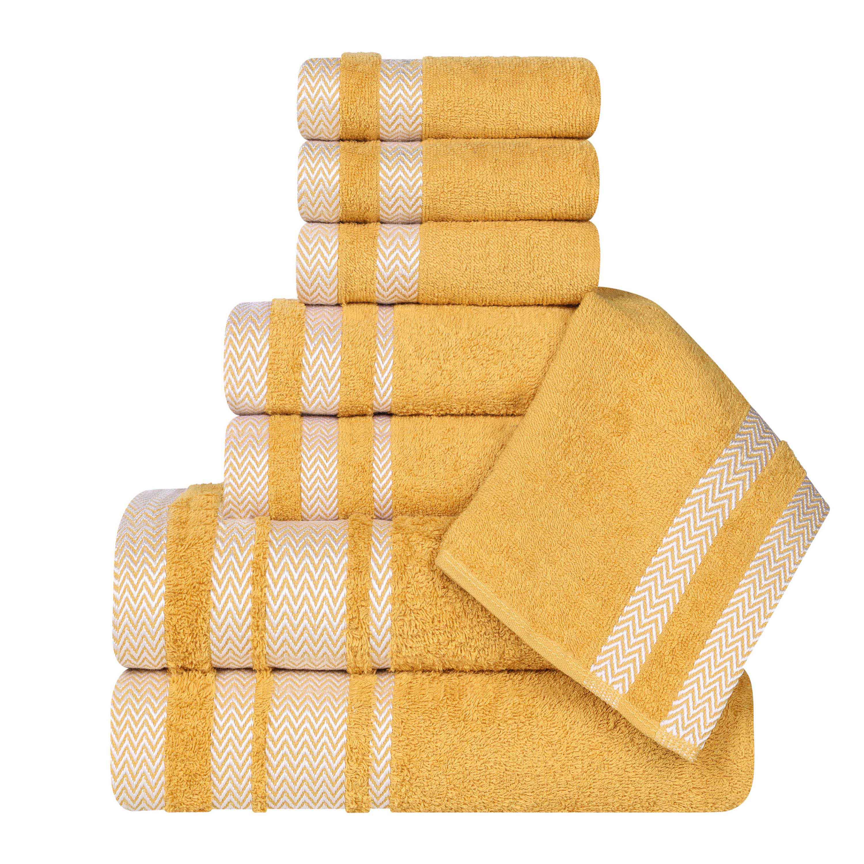 Hays Cotton Medium Weight 8 Piece Assorted Bathroom Towel Set - Towel Set by Superior Brand