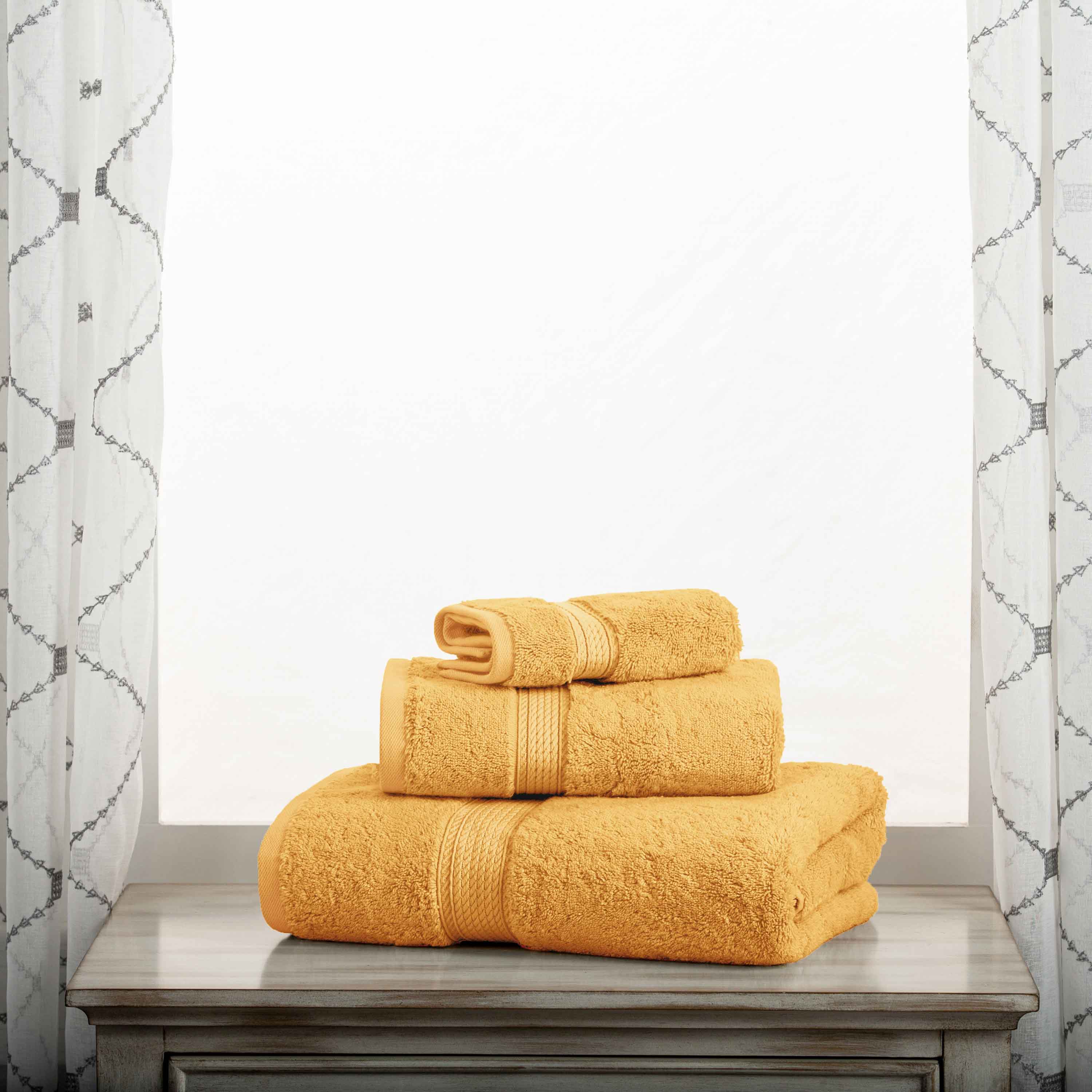 Egyptian Cotton Madison Plush Towel Set 3 Piece - Egyptian Cotton Towel Set by Superior Brand