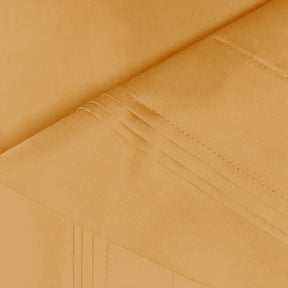 Superior Premium 650 Thread Count Egyptian Cotton Solid Deep Pocket Sheet Set - Gold