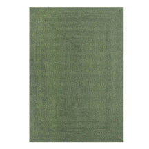 Bohemian Indoor Outdoor Rugs Solid Rectangle Braided Area Rug - Green