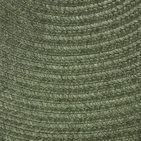 Classic Braided Weave Oval Area Rug Indoor Outdoor Rugs - Green