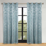 Leaves Room Darkening Washable Blackout Curtain Panels, Set of 2 - Blackout Curtains by Superior
