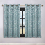 Leaves Room Darkening Washable Blackout Curtain Panels, Set of 2 - Blackout Curtains by Superior