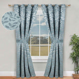 Leaves Room Darkening Washable Blackout Curtain Panels, Set of 2 - Blackout Curtains by Superior