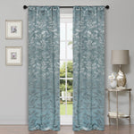 Leaves Room Darkening Washable Blackout Curtain Panels, Set of 2 - Blackout Curtains by Superior