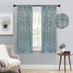 Leaves Room Darkening Washable Blackout Curtain Panels, Set of 2 - Blackout Curtains by Superior
